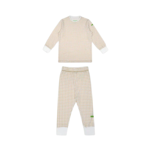 Hamako Tencel Creme Gigham (CG) Kids Long Set
