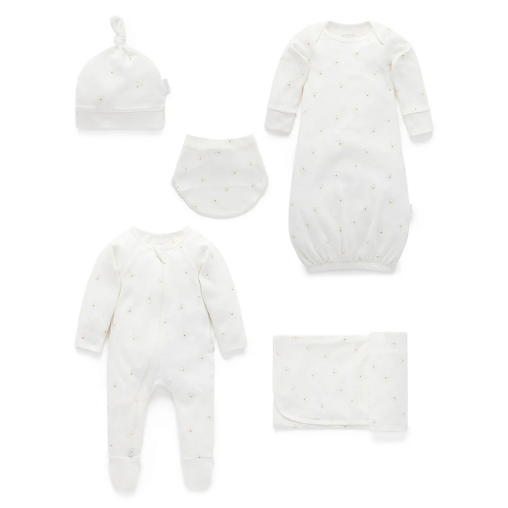 Purebaby Vanilla Bear Welcome Baby Pack Organic
