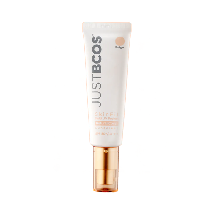 JUSTBCOS SkinFit Multi UV Protect Natural Cover Sunscreen SPF50+/PA++++ 50ml