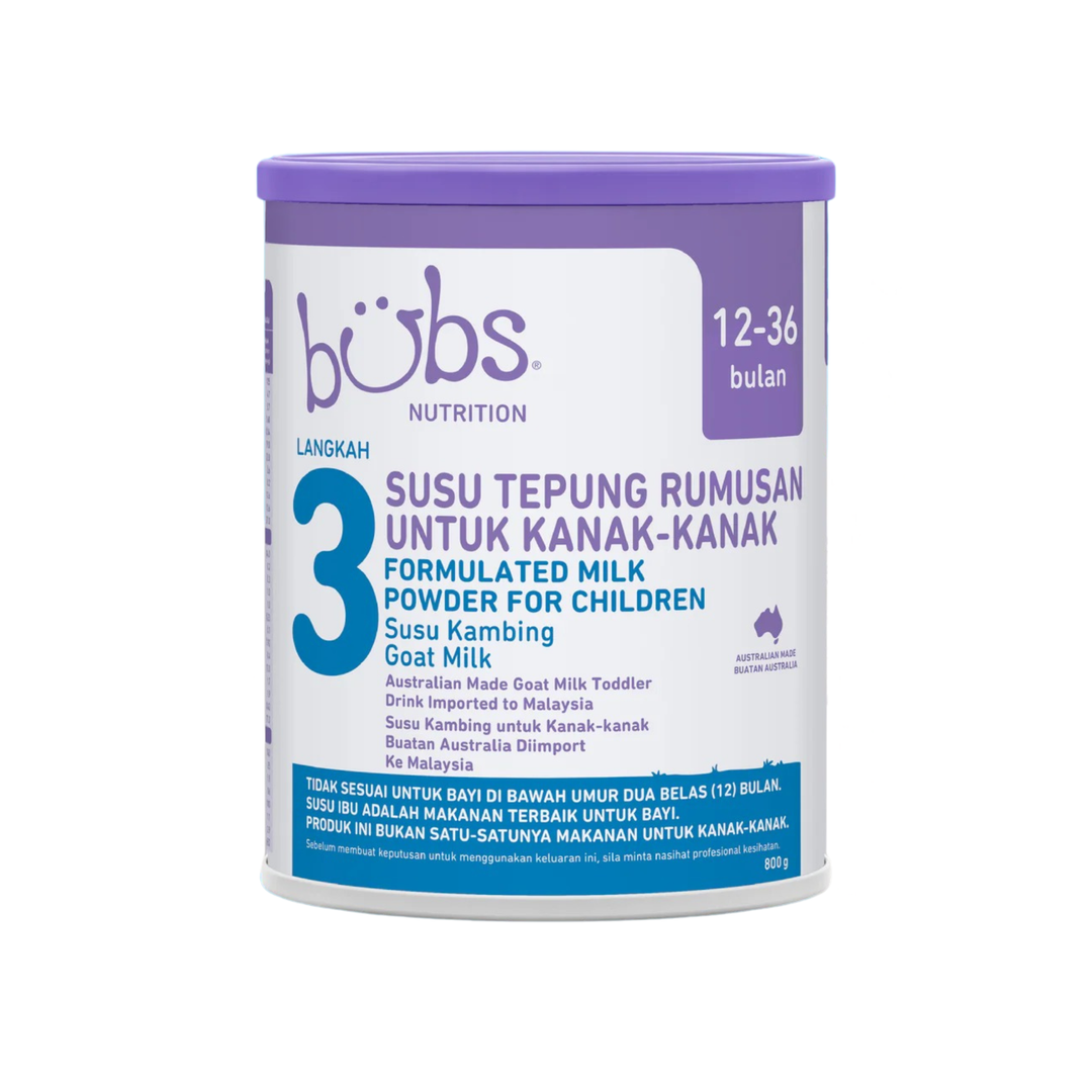 Bubs Advanced Plus+ Goat Toddler Milk Drink Stage 3, 800g (12M-18M)