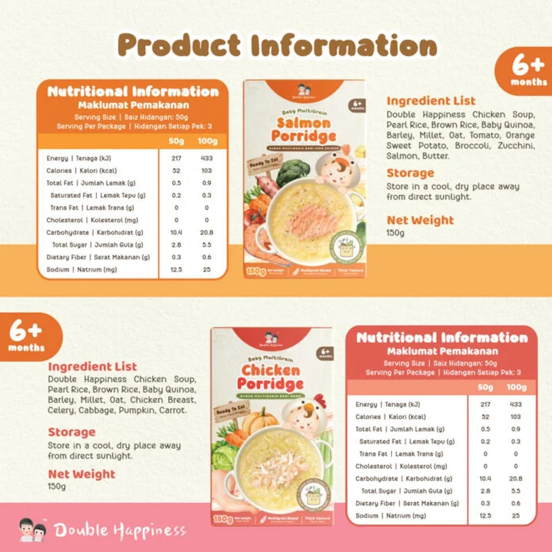 Double Happiness Baby Multigrain Porridge (10 months+)