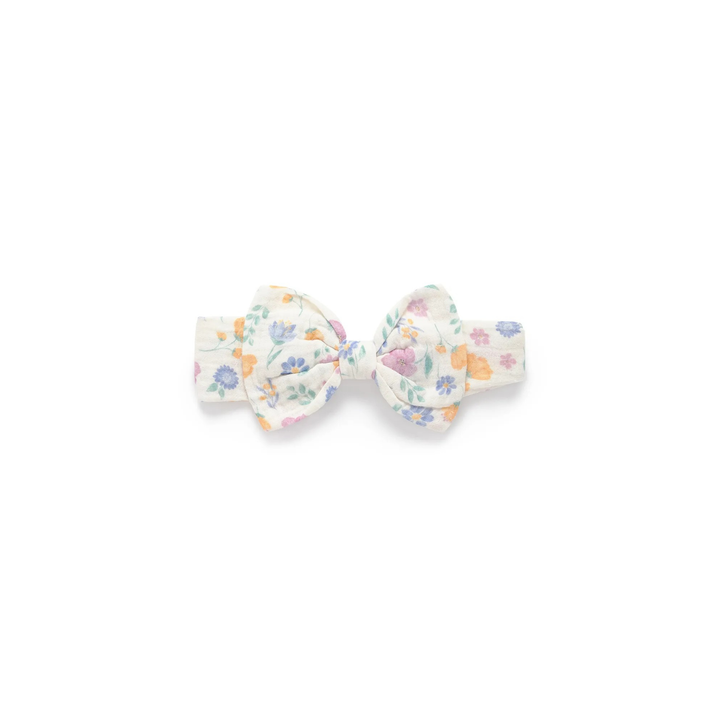 Purebaby Sofia Print Bow Headband Organic