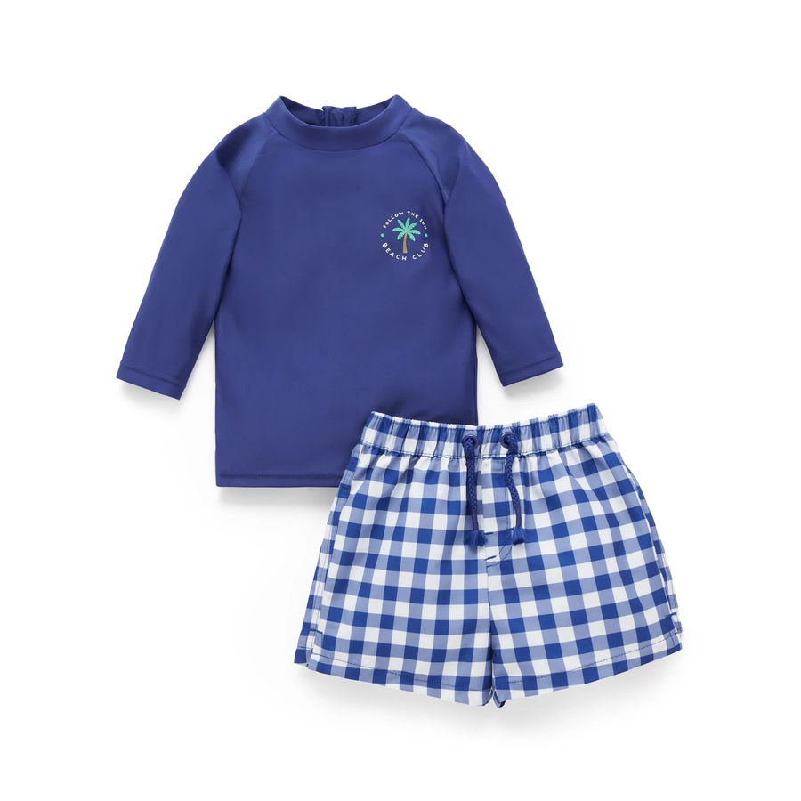 Purebaby Organic Board Short & Rashie Set