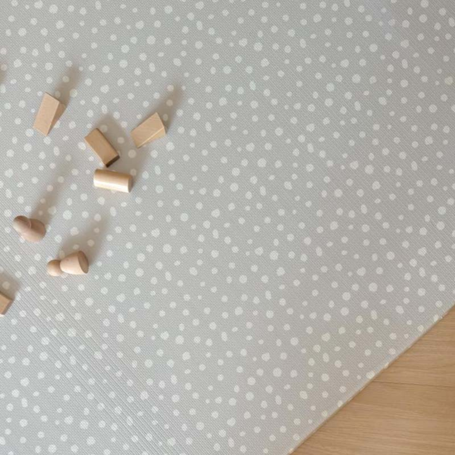 GingerBubs Speckled Play Mat Large - Dove Grey - Happikiddo.com