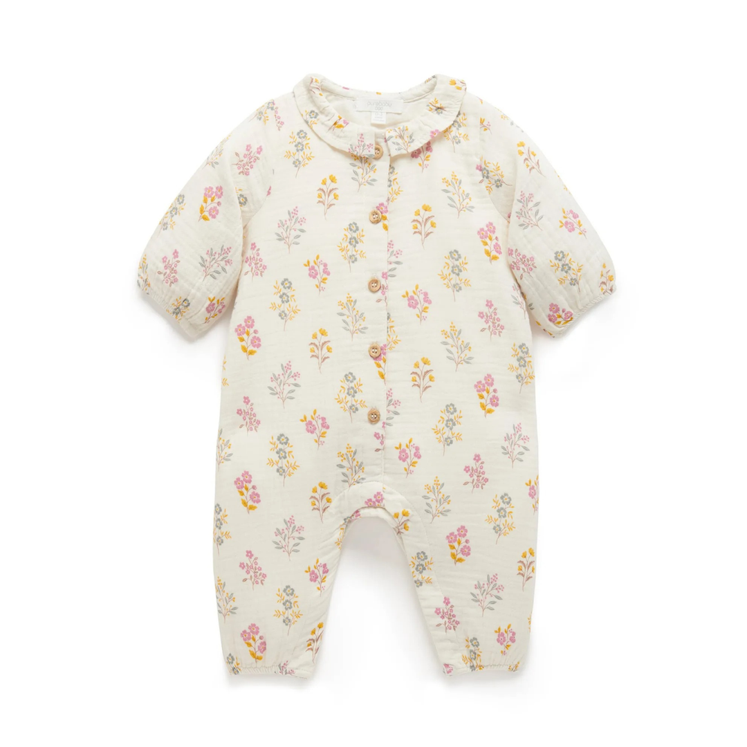 Purebaby Crinkle Cotton Growsuit