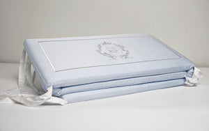 Baby Cot Bumpers made with 100% Egyptian Cotton  for Baby Boy Nursery Room | Count & Countess Baby