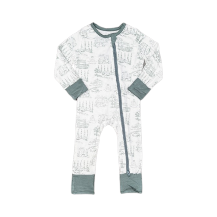 Koobicles Sleepsuit TENCEL™ "Road Trip" in Eco Mode