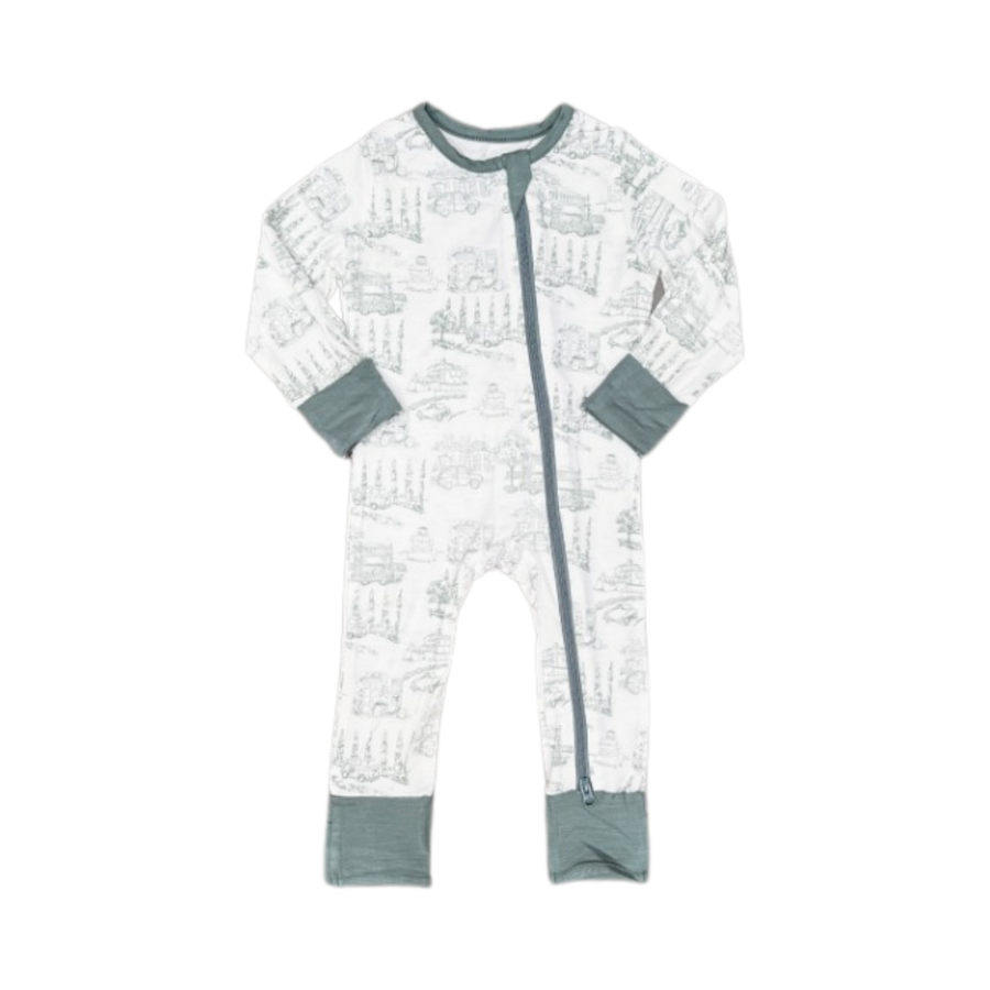Koobicles Sleepsuit TENCEL™ "Road Trip" in Eco Mode