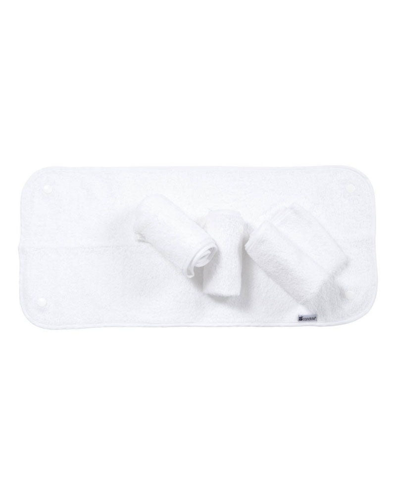 Candide set of 4 press-stud terry changing mat liners 26x58 cm
