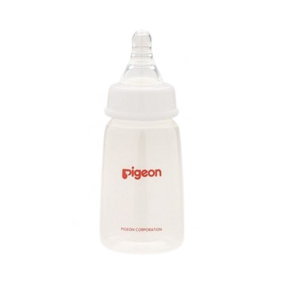 Pigeon Slim Neck PP Nursing Bottle with Peristaltic Nipple 120ml