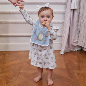 Atelier Choux Satin Bib - Spring Bunny