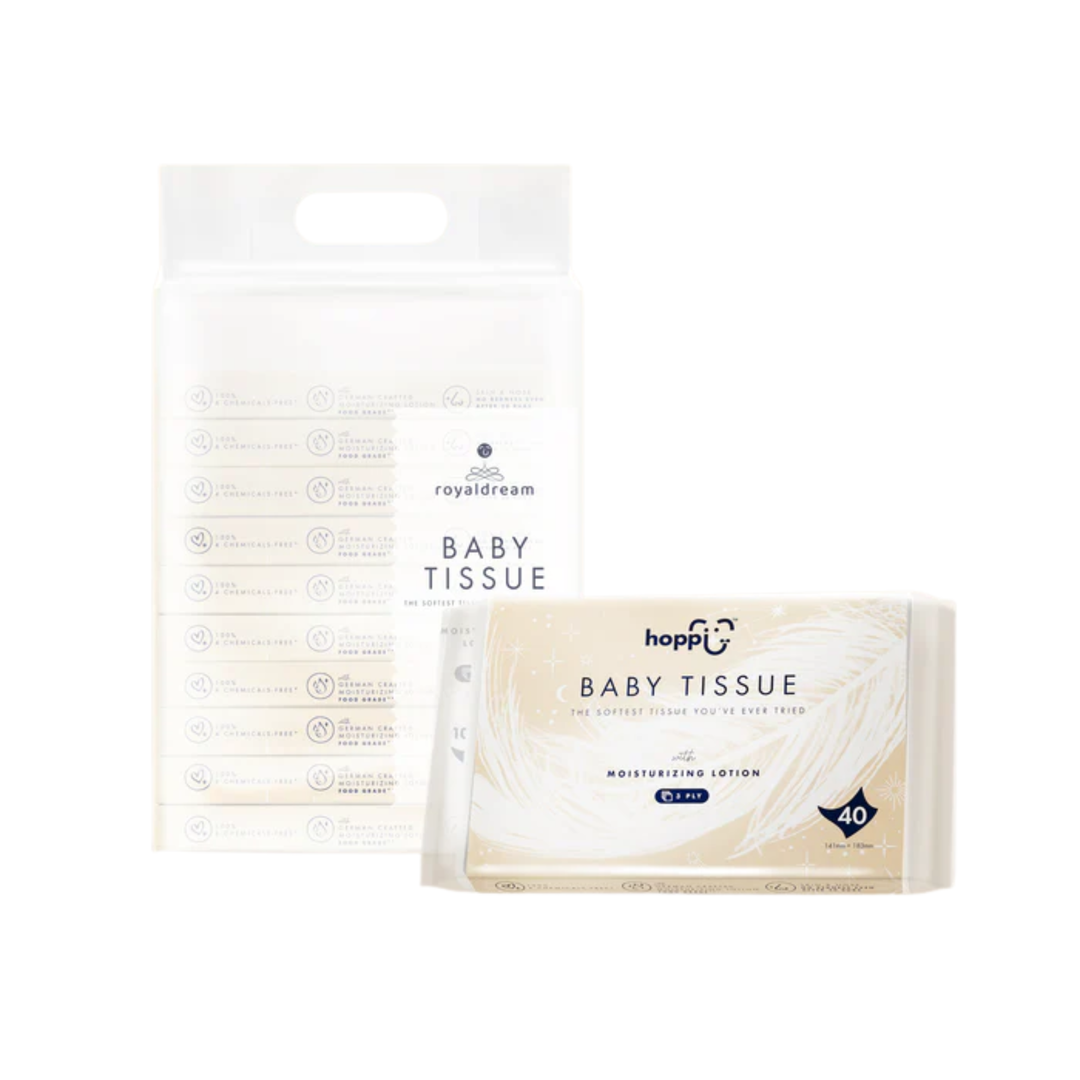 Hoppi Baby Tissue Bundles Pack - 40 sheets - 10 in 1 Bundle Pack