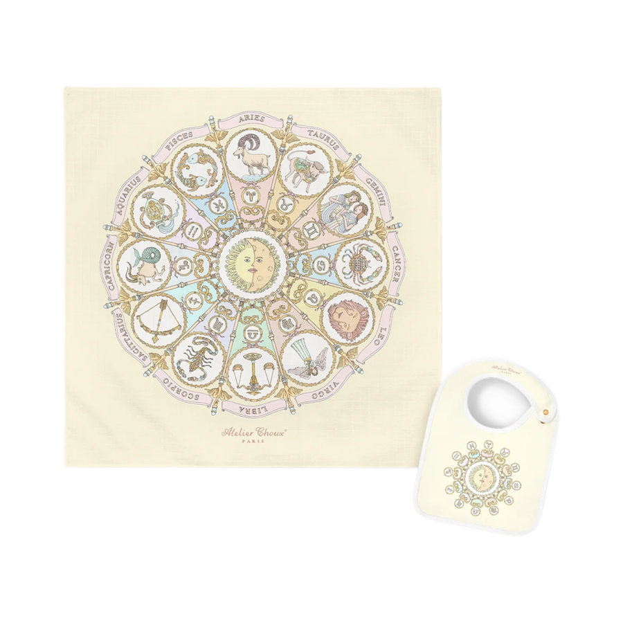 Atelier Choux Zodiac Yellow CARRÉ & Bib Bundle