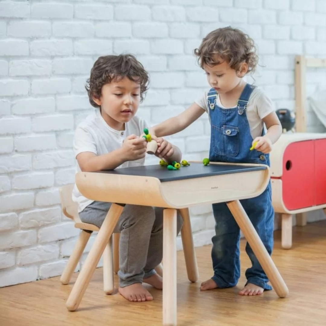 Plantoys Table & Chair - Black