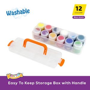 Kraftee 12ct Washable Classic Paints