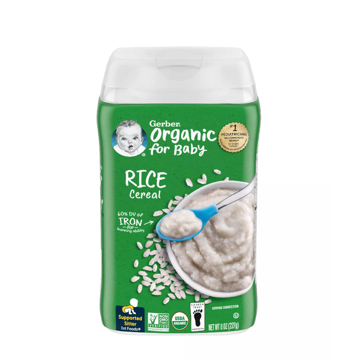 Gerber 1st Foods Organic Rice Single Grain Cereal 227g