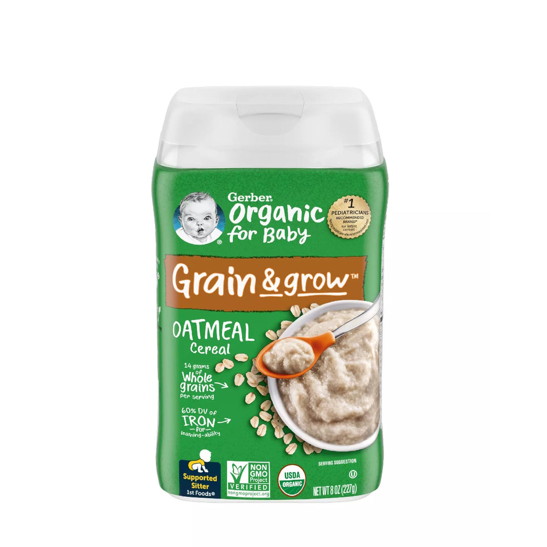 Gerber 1st Foods Organic Oatmeal Single Grain Cereal 227g
