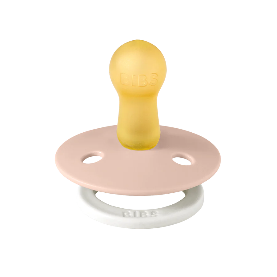 BIBS 2 Pack Colour Latex Pacifier (Glow in the Dark)