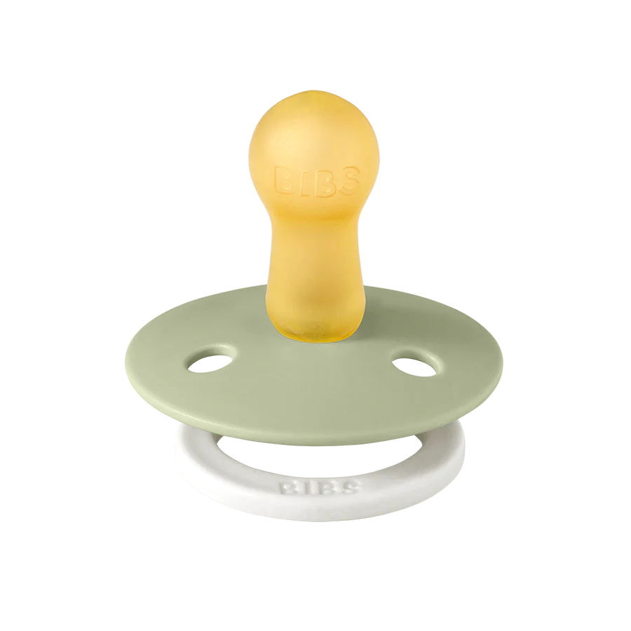 BIBS 2 Pack Colour Latex Pacifier (Glow in the Dark)