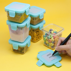 Marcus & Marcus Tritan Airtight Container – filled containers with erasable date label