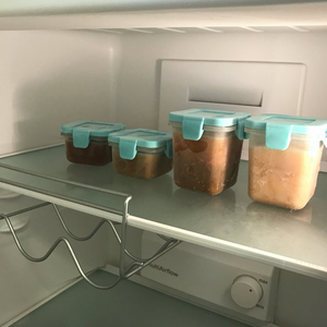 Marcus & Marcus Tritan Airtight Container – stacked in the fridge