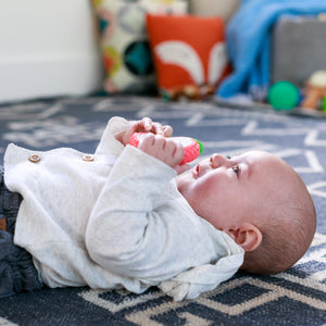 Infantino Lil' Nibblers Vibrating Teether - Apple