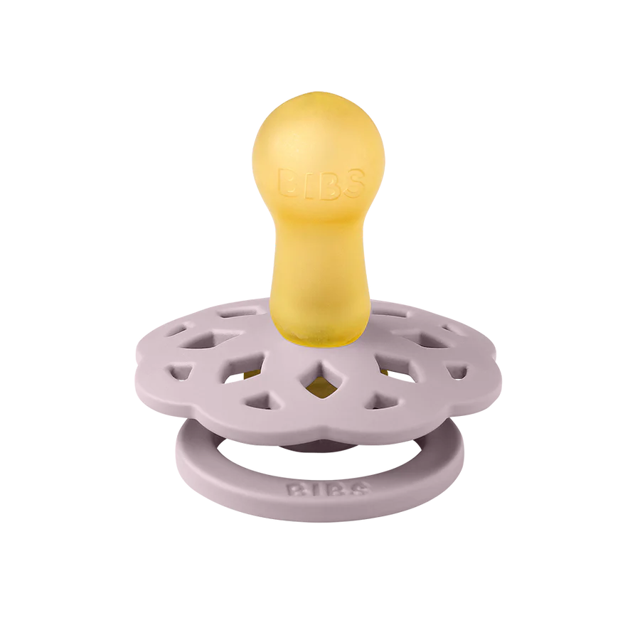 BIBS 2 Pack Boheme Latex Pacifier-Blossom/Dusky Lilac