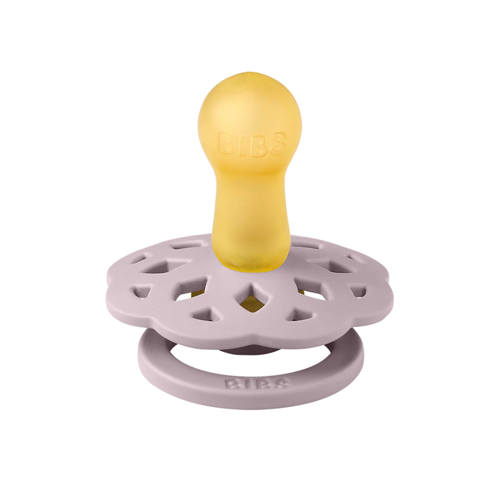 BIBS 2 Pack Boheme Latex Pacifier-Blossom/Dusky Lilac