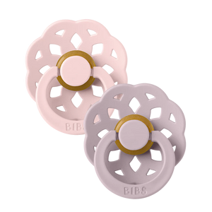 BIBS 2 Pack Boheme Latex Pacifier-Blossom/Dusky Lilac