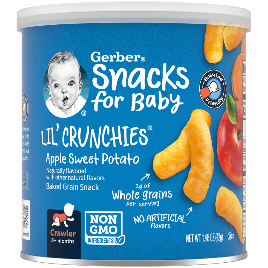 Gerber Lil' Crunchies Apple Sweet Potato, 1.48 oz (42 g)