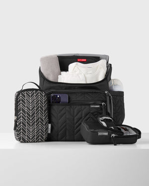Skip Hop Forma Nappy Bag Backpack - includes 2 packing cubes and changing pad
