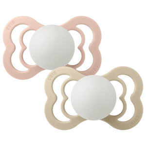 BIBS 2 Pack Supreme Latex Pacifier (Glow in the Dark)