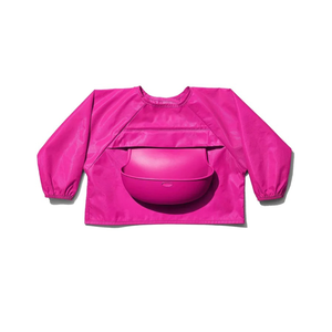 Oxo Tot Sleeved Bib Pink