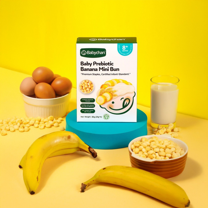 Baby Chan Prebiotic Banana Mini Bun 12x80g