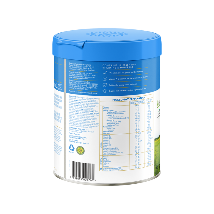 Bellamy's Organic Equispire Toddler Milk (Step 3) 800g