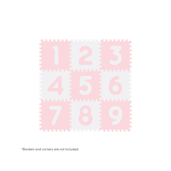 Sunny Tales 9 Piece 12" Anti Bacterial Puzzle Baby Mat - Numbers