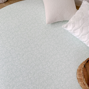 GingerBubs Round Mat Rimba Mint Green