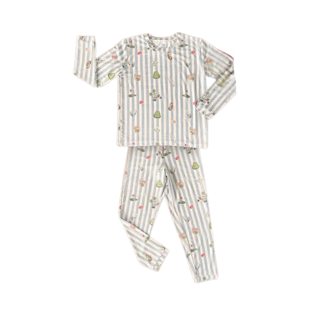 Koobicles Tencel Little Athletes In Golf Kid Pajamas
