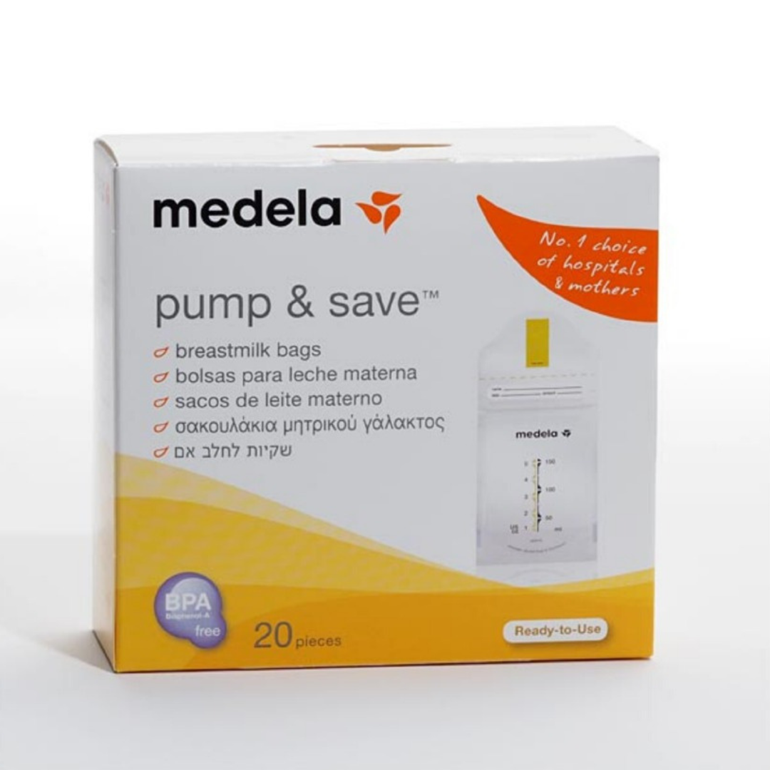 Medela Pump & Save Milk Bag (Box Of 20Pcs)