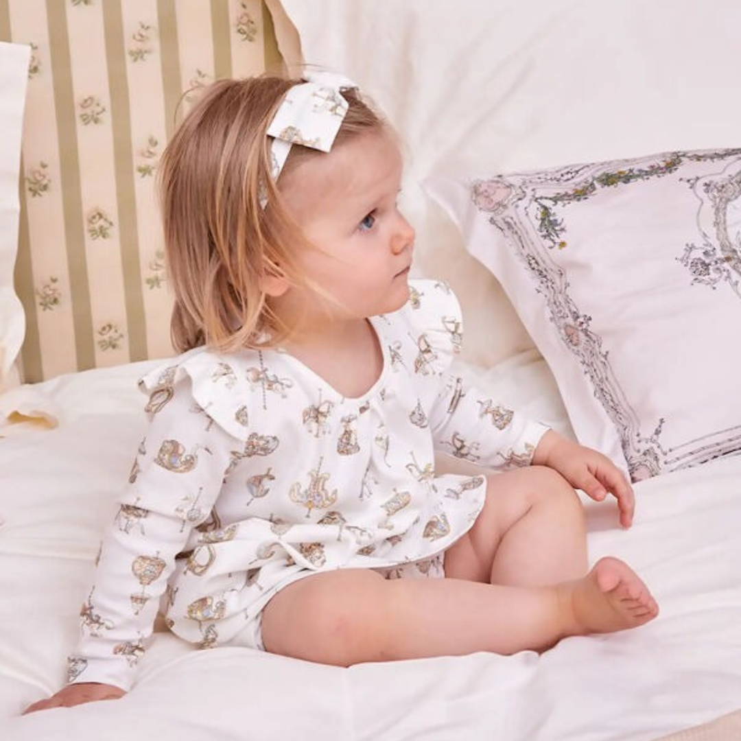 Atelier Choux Baby Jersey Dress - Carousel