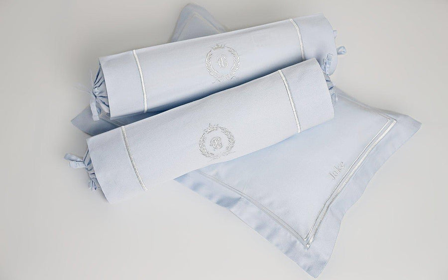 Egyptian Cotton Baby Pillow & Bolsters Set - Dreamy Blue - Count & Countess