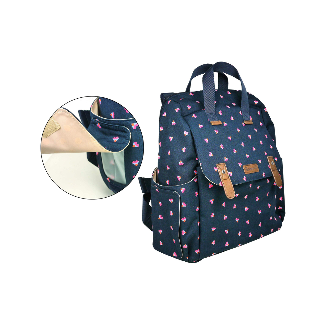 Babymel Robyn Navy Origami Heart Changing Bag