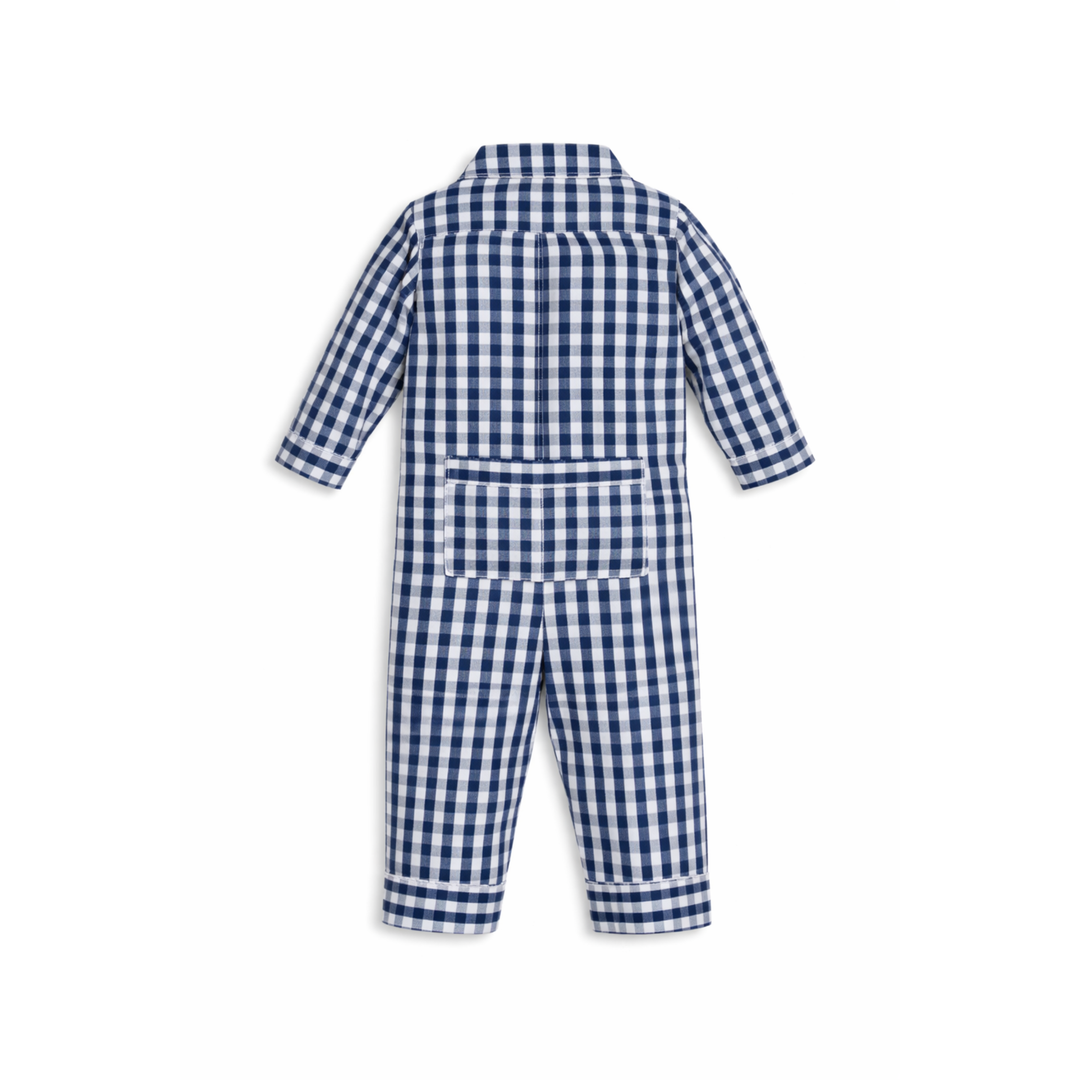 Count & Countess Baby PJ Romper Gingham