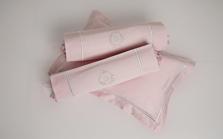 Egyptian Cotton Baby Pillow & Bolsters Set - Cradle Pink - Count & Countess
