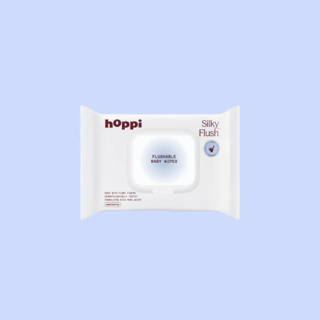 Hoppi  Flush Flushable Baby Wipes 56's/Pack