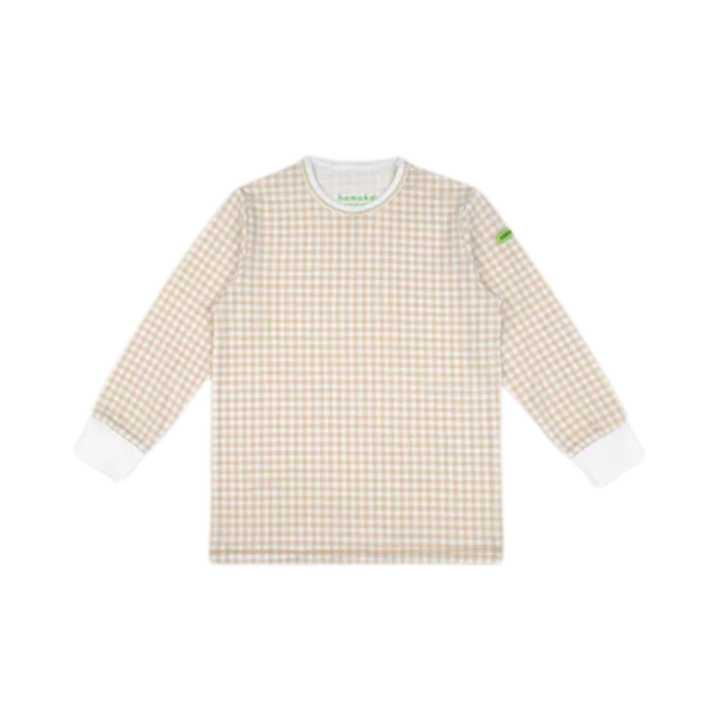 Hamako Tencel Creme Gigham (CG) Kids Long Set