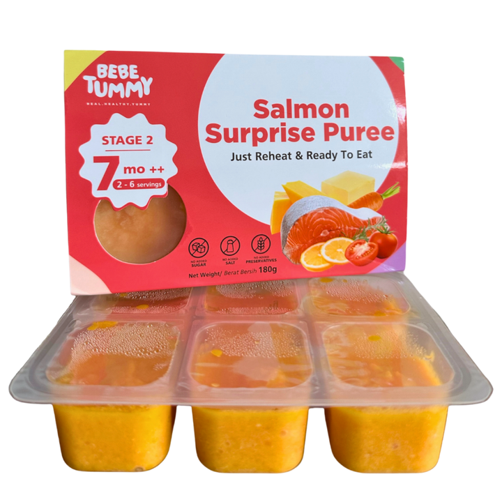 Bebetummy - STAGE 2 - Salmon Surprise Puree [Frozen Food]