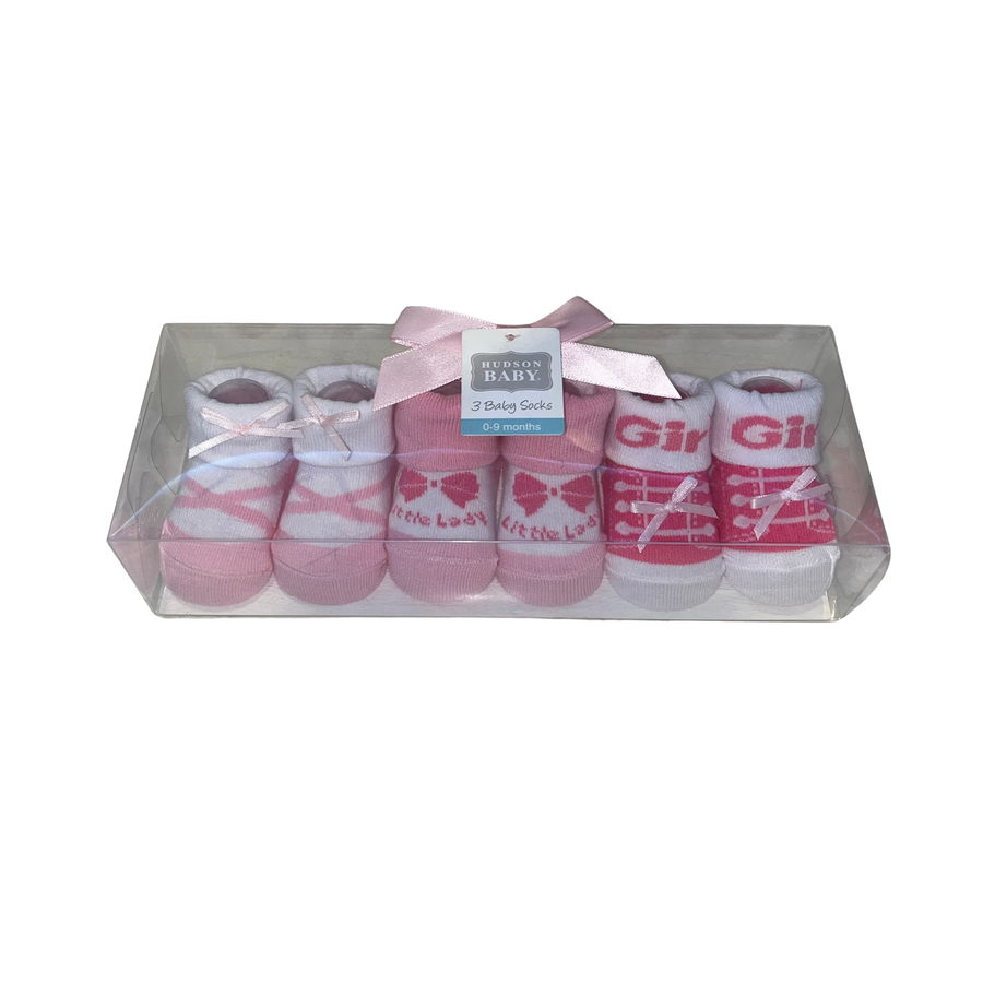 Hudson Baby 3 Pieces Socks Gift Set