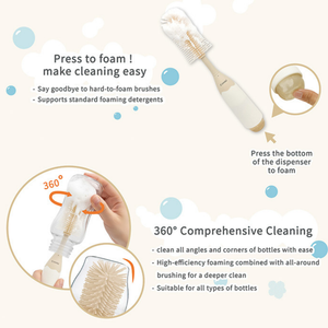 Combi Foaming Silicone Bottle Brush