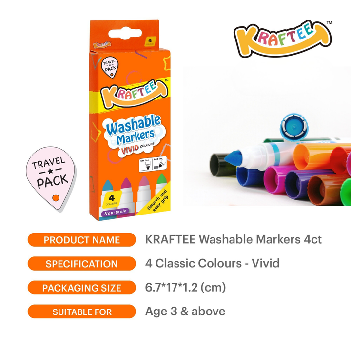 Kraftee Washable Markers
